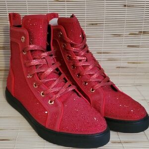 Encore By Fiesso Red 12 High-Top men's Sneakers